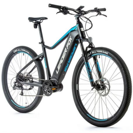 Vélo électrique Noir Mate/Bleu Mixte SWAN 27.5 Taille XL (ADULTE A PARTIR  DE 178cm)