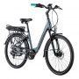 Vélo électrique Femme Gris Mat/Vert Clair LOTUS 26" Taille S, M ou L (ADULTE DE 158cm à 188cm)