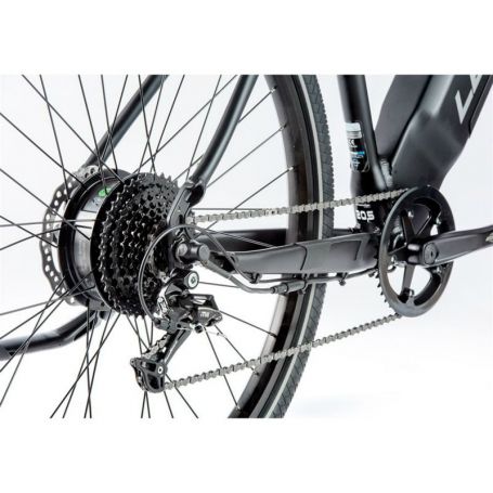 Vélo électrique Homme Noir Mat/Vert BARNET 28 Taille M ou XL (ADULTE DE  168cm à 190cm)